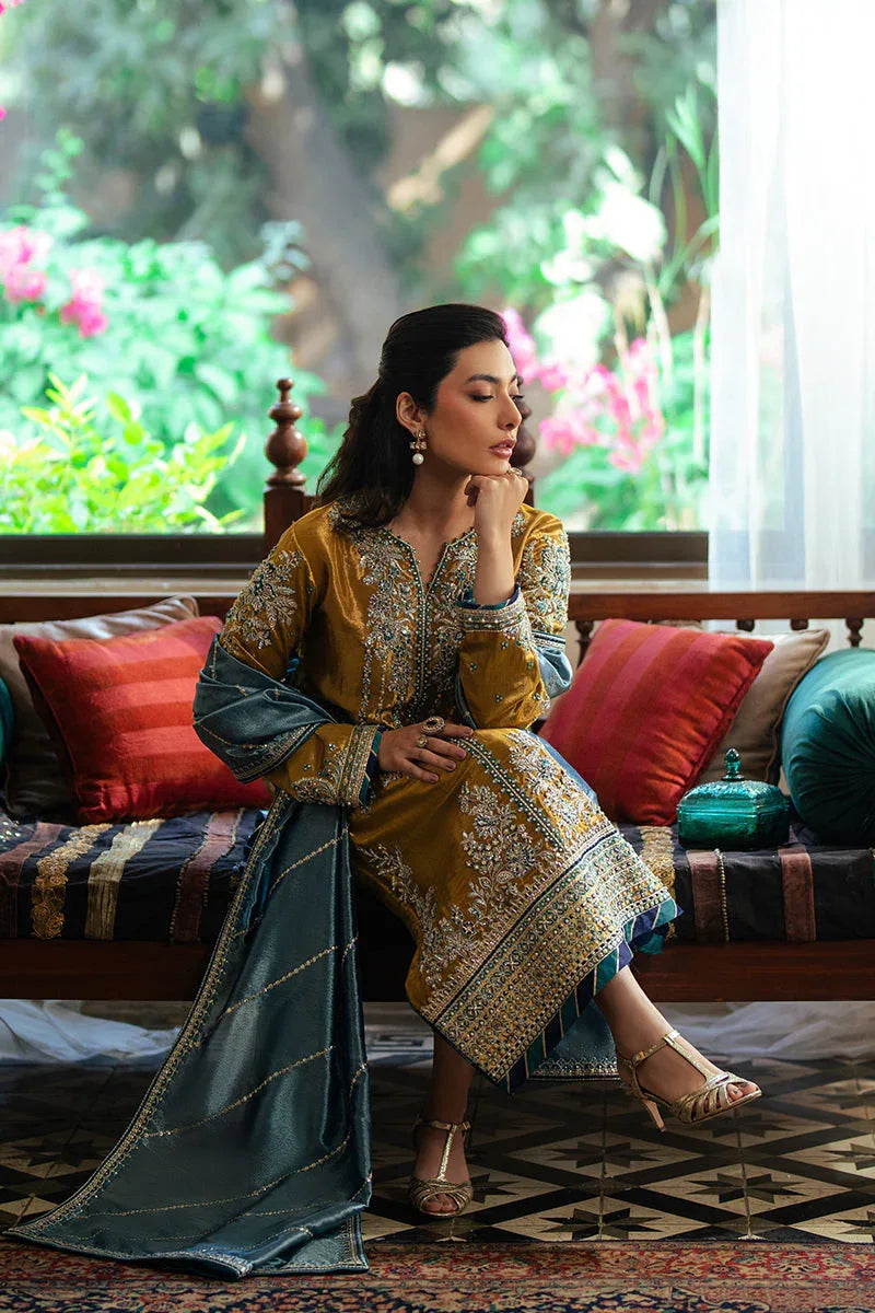 Mushq | Sunehri Resham Edit | ZOYA - Aqsa Fabrics