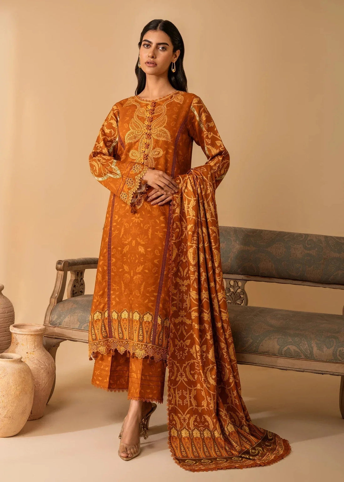 Nureh | Shades of Winter | LEILANI (AZ-04) - Aqsa Fabrics