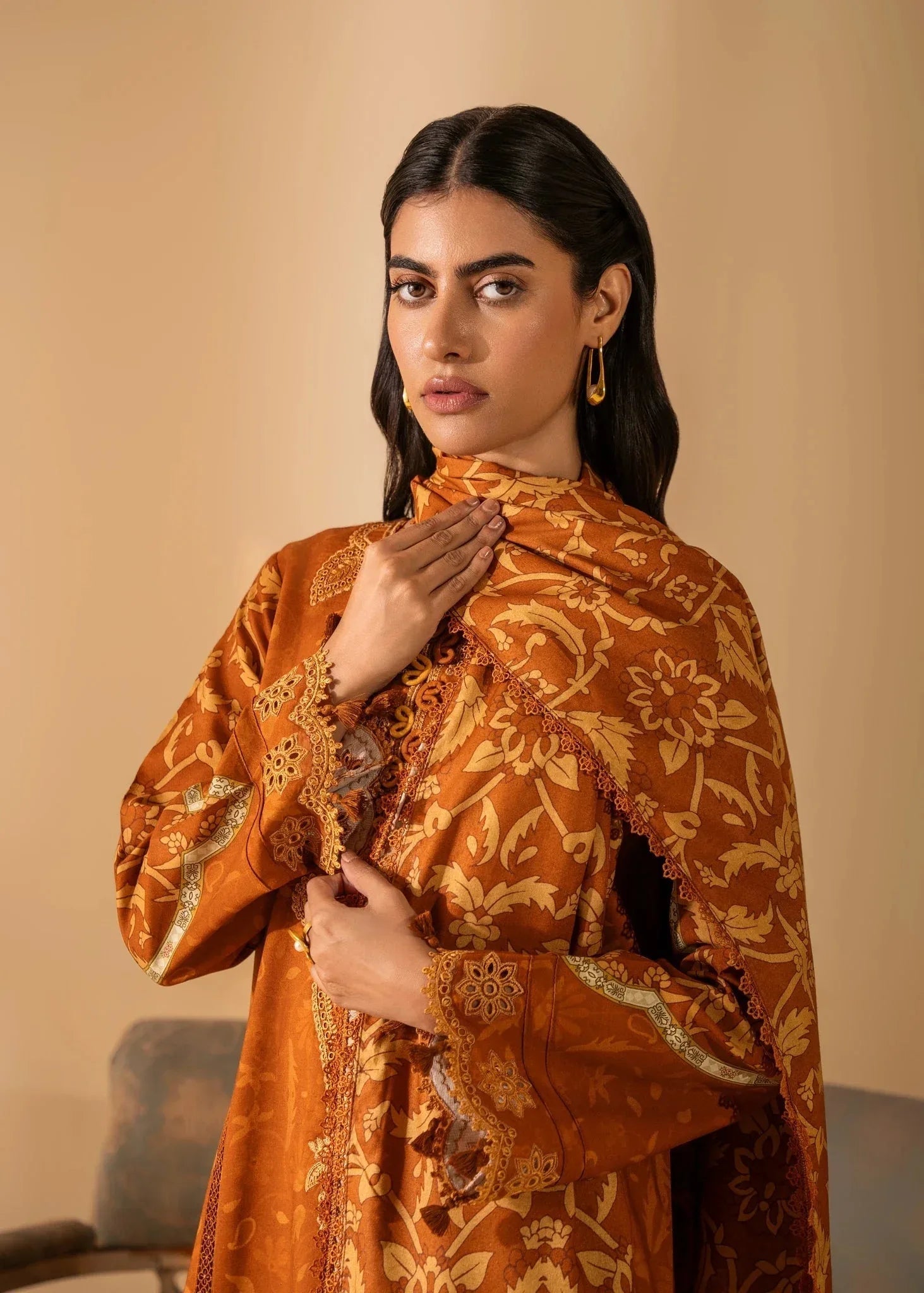 Aabyaan | Izabel Prints Linen Edit 24 | LEILANI (AZ-04) - Aqsa Fabrics