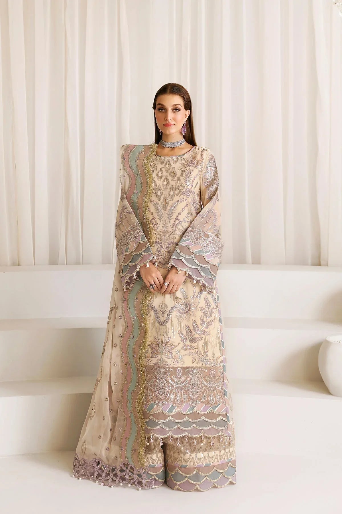 Alizeh | La Ruha Wedding Formals | AF-CH-2177-Mysa - Aqsa Fabrics