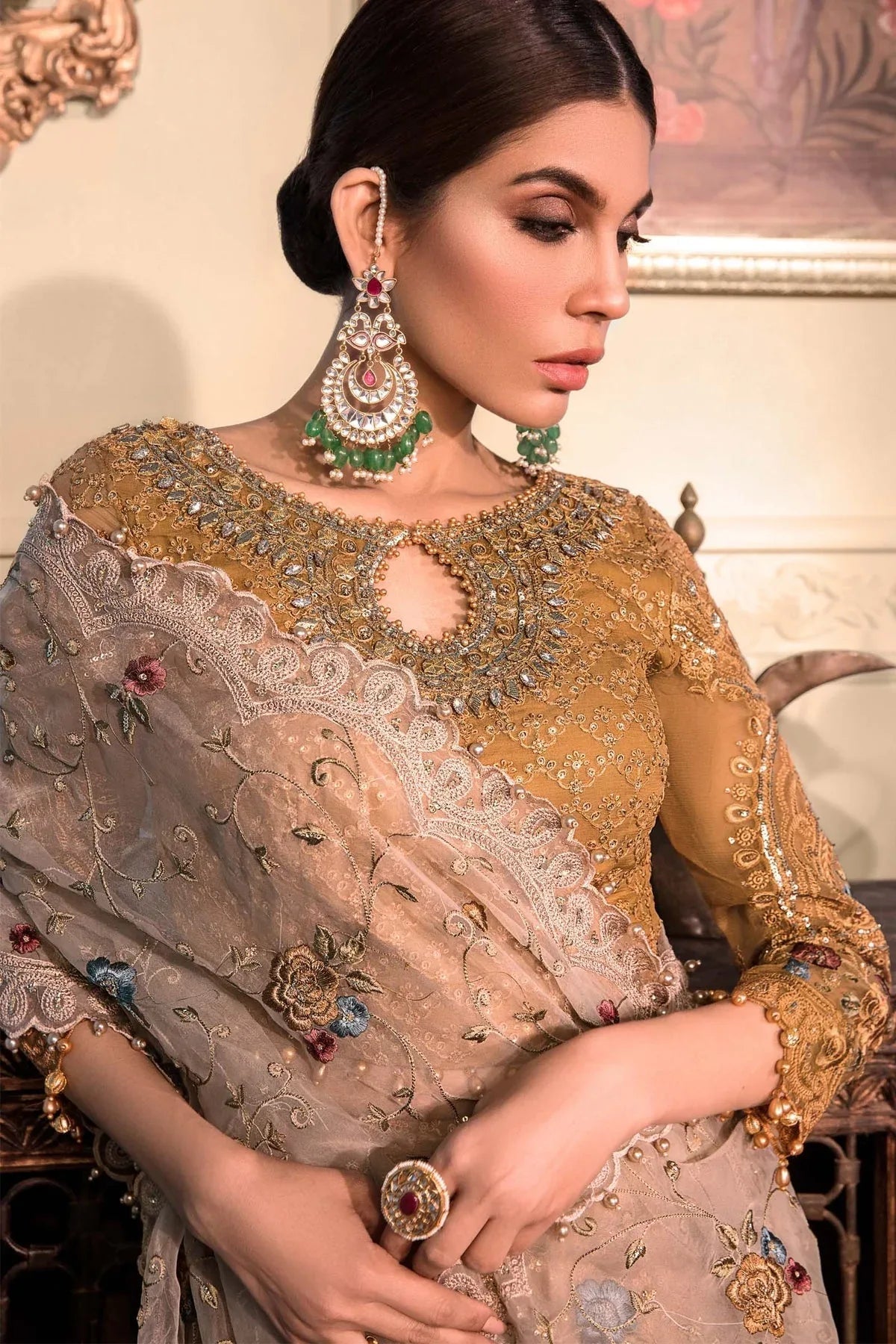 NEW MARIA B - Mustard BD-2606 - Aqsa Fabrics