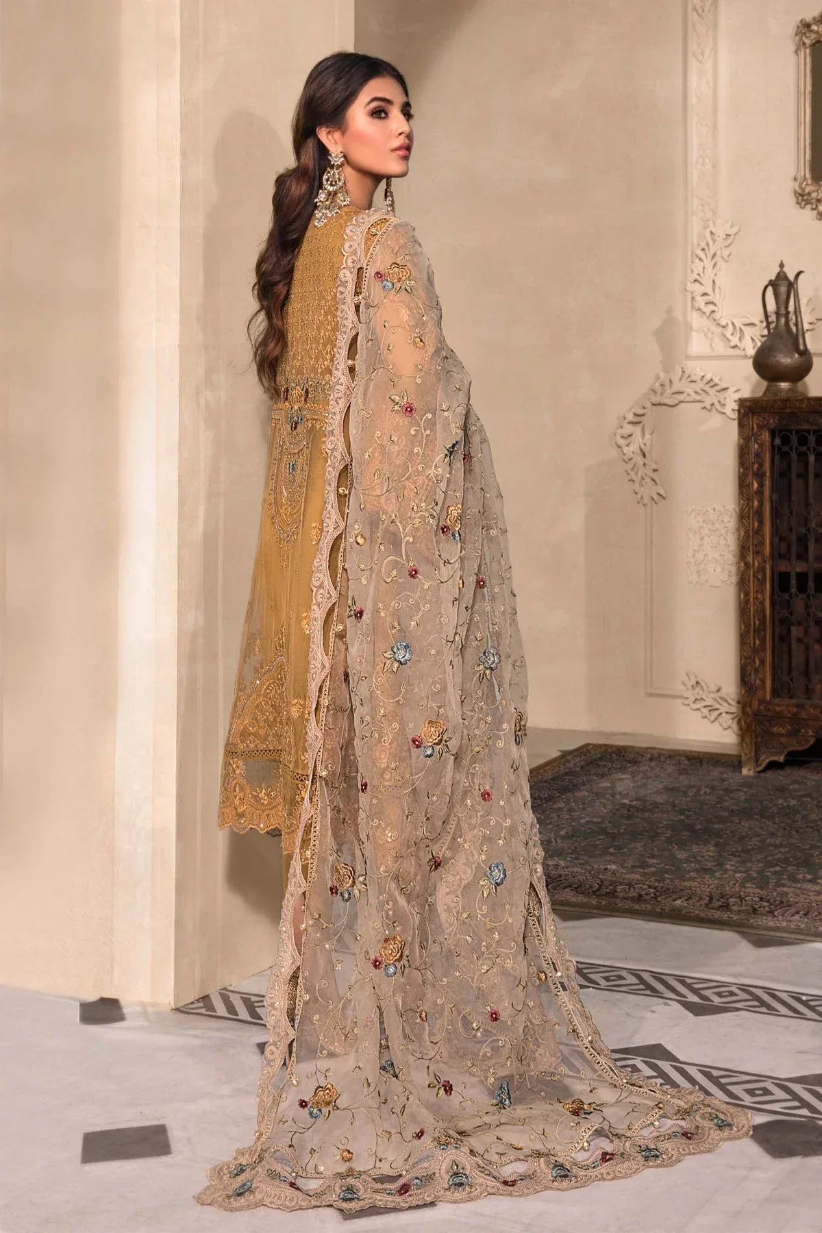 NEW MARIA B - Mustard BD-2606 - Aqsa Fabrics