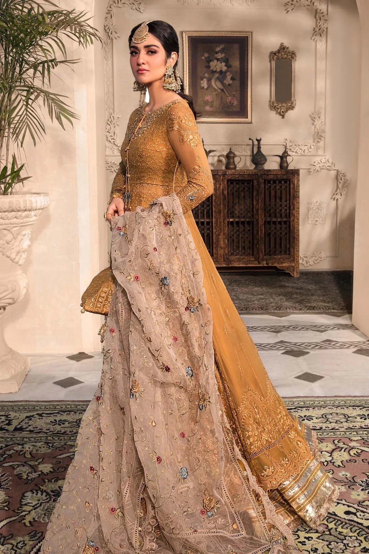 NEW MARIA B - Mustard BD-2606 - Aqsa Fabrics