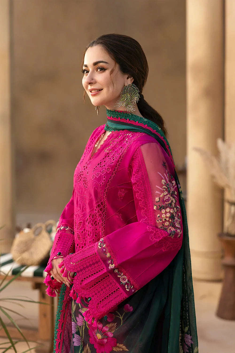 Saira Rizwan | Luxury Lawn 25 | ELODIE-SRL25-04 - Aqsa Fabrics