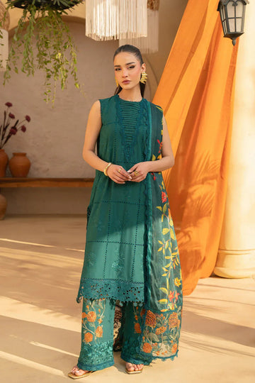 Saira Rizwan | Luxury Lawn 25 | LIRA-SRL25-10 - Aqsa Fabrics