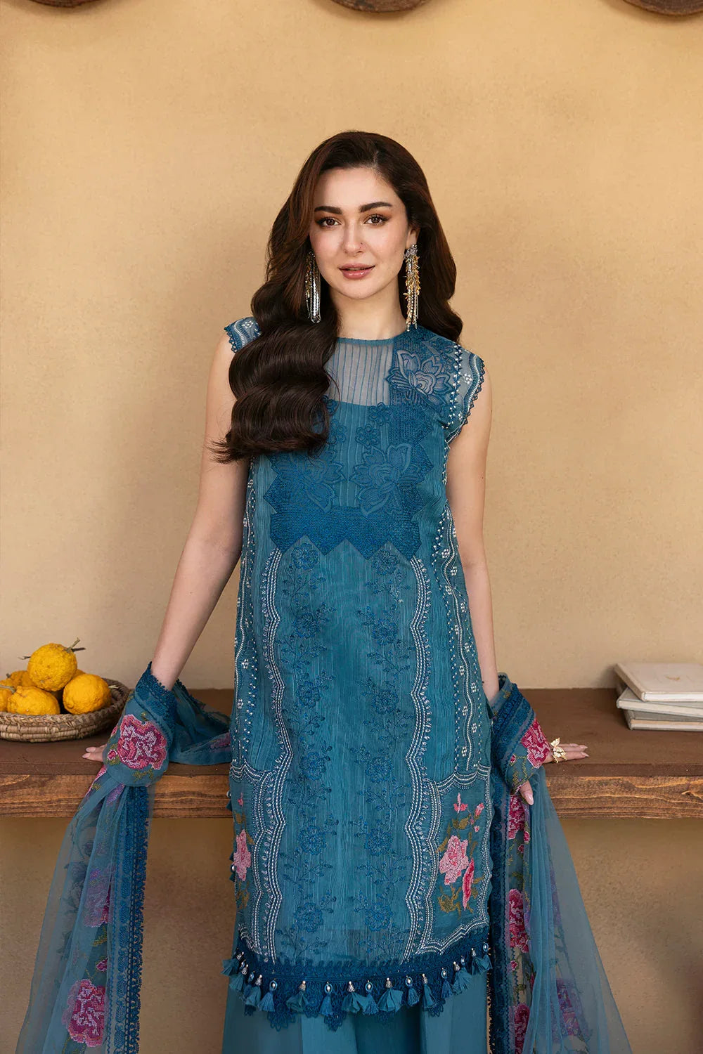 Saira Rizwan | Luxury Lawn 25 | ALMA-SRL25-12 - Aqsa Fabrics