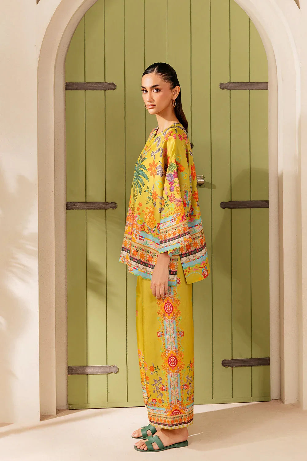 Saira Rizwan | Silk Coords 25 | PALM SUGAR - SRSP-25-04 - Aqsa Fabrics