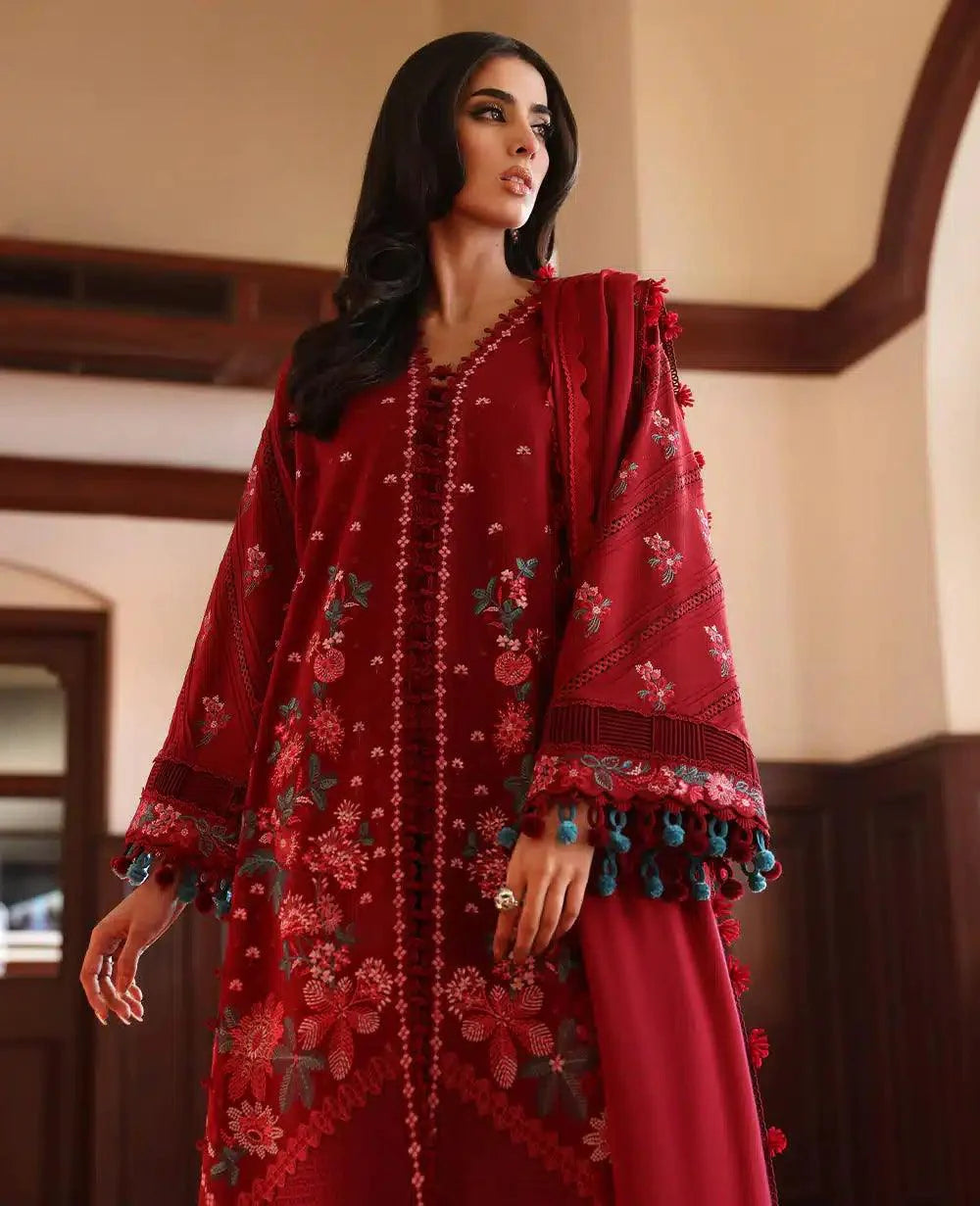 Republic Womenswear | Noemei Luxury Shawl 23 | NWU23-D1-A - Aqsa Fabrics