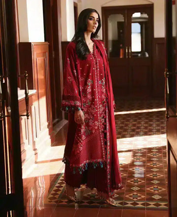 Republic Womenswear | Noemei Luxury Shawl 23 | NWU23-D1-A - Aqsa Fabrics