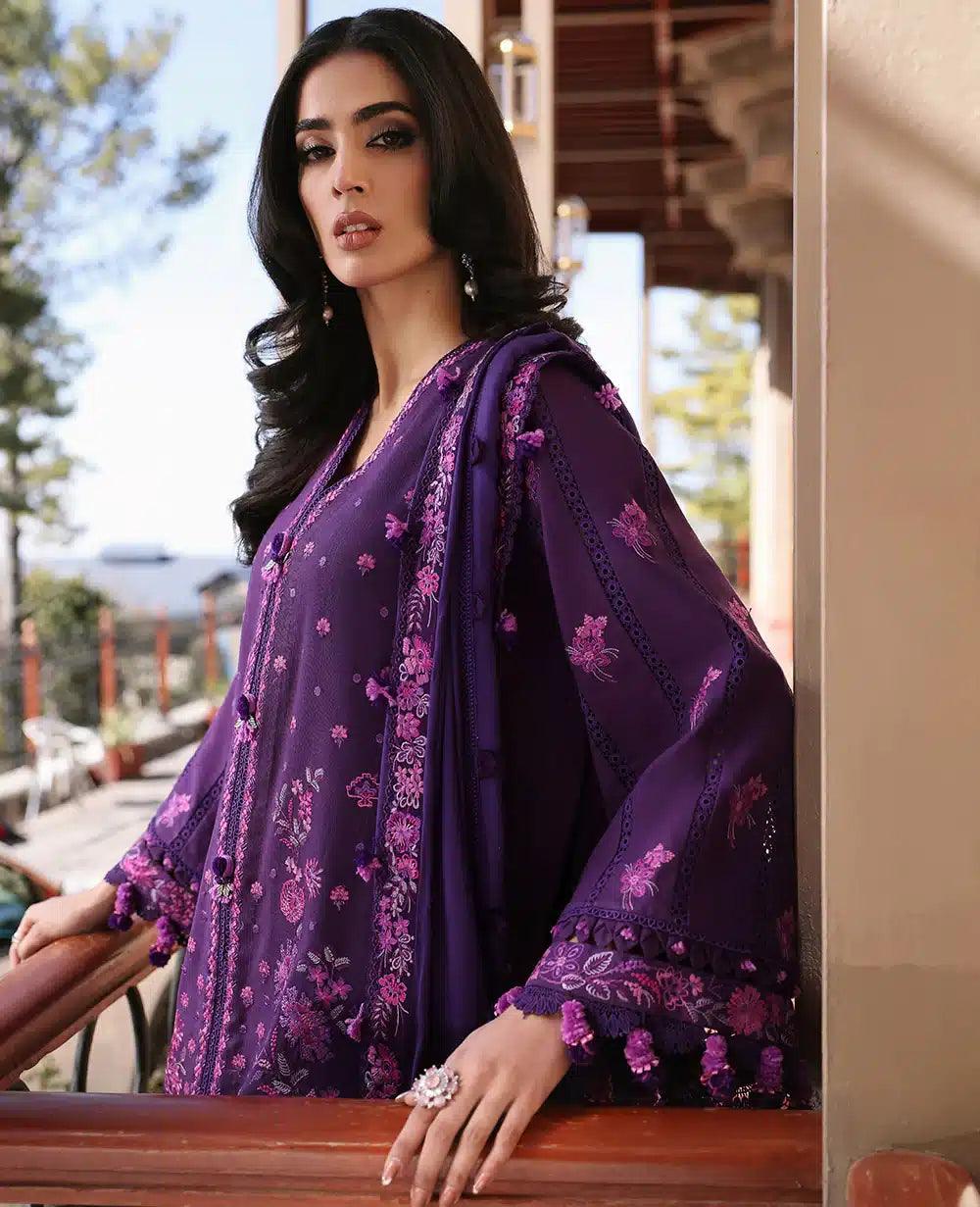 Republic Womenswear | Noemei Luxury Shawl 23 | NWU23-D1-B - Aqsa Fabrics