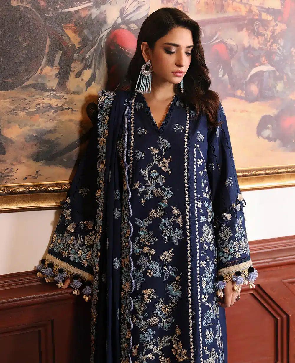 Republic Womenswear | Noemei Luxury Shawl 23 | NWU23-D2-A - Aqsa Fabrics