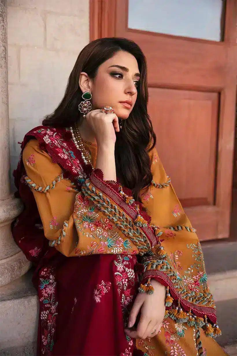 Republic Womenswear | Noemei Luxury Shawl 23 | NWU23-D2-B - Aqsa Fabrics