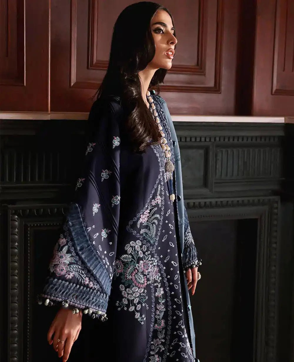 Republic Womenswear | Noemei Luxury Shawl 23 | NWU23-D5-B - Aqsa Fabrics