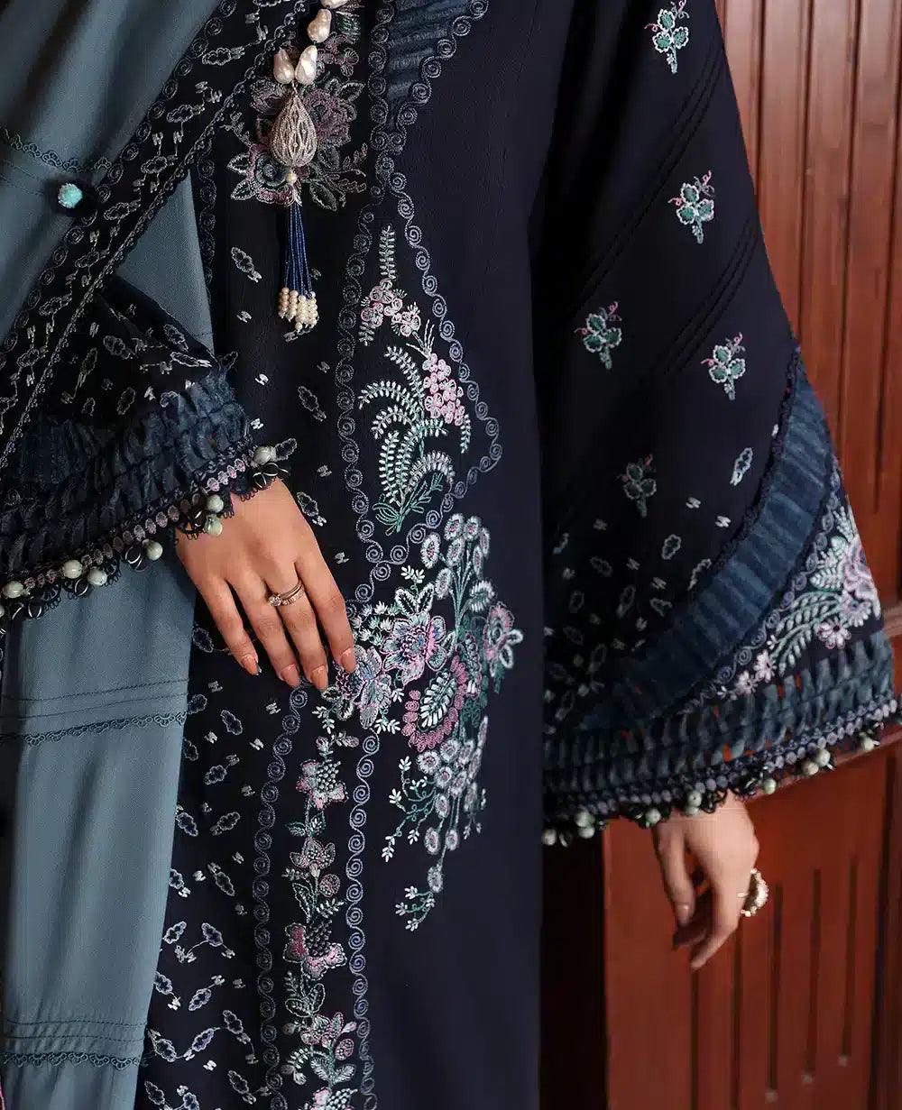 Republic Womenswear | Noemei Luxury Shawl 23 | NWU23-D5-B - Aqsa Fabrics