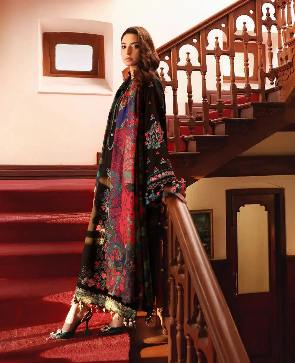 Republic Womenswear | Noemei Luxury Shawl 23 | NWU23-D6-A - Aqsa Fabrics