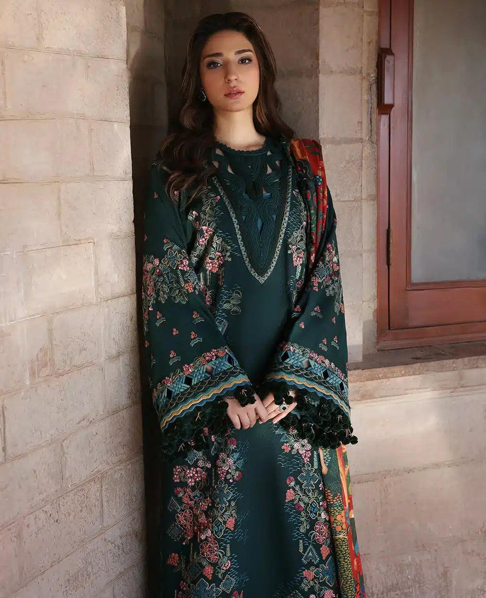 Republic Womenswear | Noemei Luxury Shawl 23 | NWU23-D6-B - Aqsa Fabrics