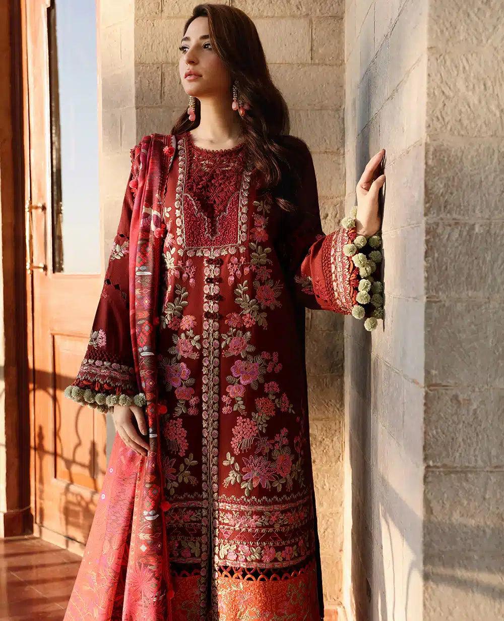Republic Womenswear | Noemei Luxury Shawl 23 | NWU23-D7-B - Aqsa Fabrics