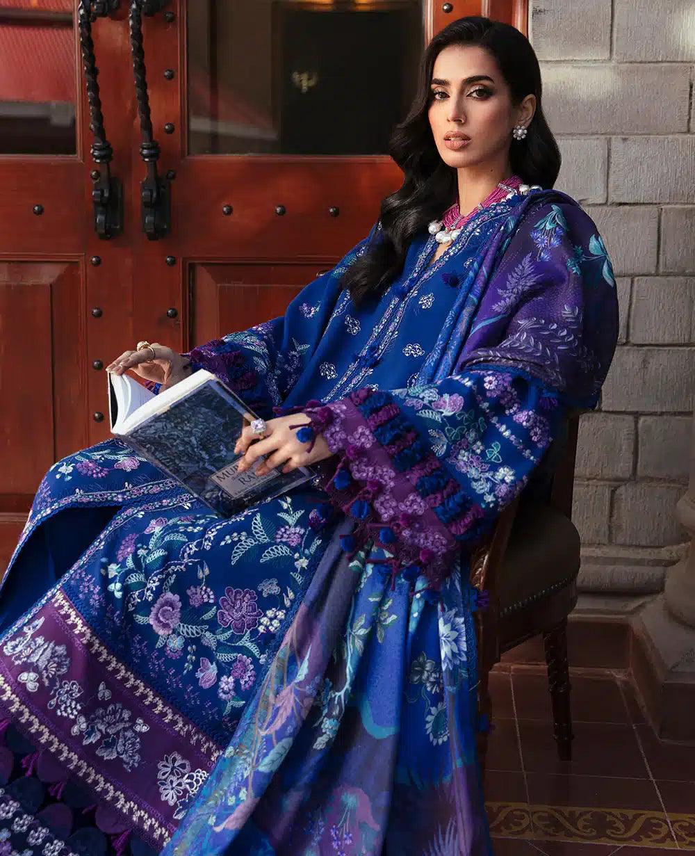 Republic Womenswear | Noemei Luxury Shawl 23 | NWU23-D8-A - Aqsa Fabrics