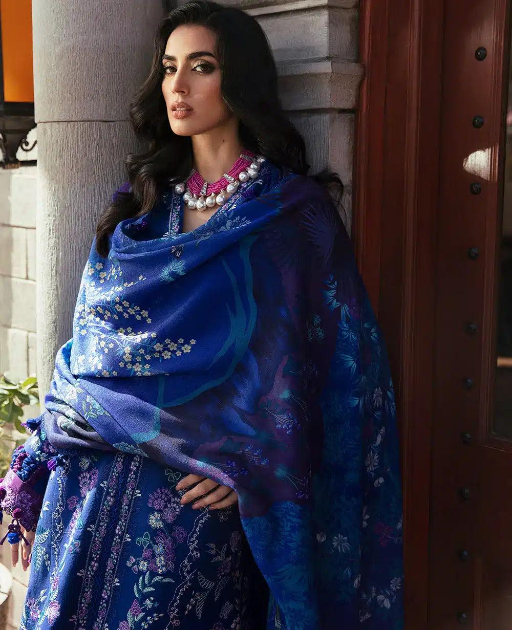 Republic Womenswear | Noemei Luxury Shawl 23 | NWU23-D8-A - Aqsa Fabrics