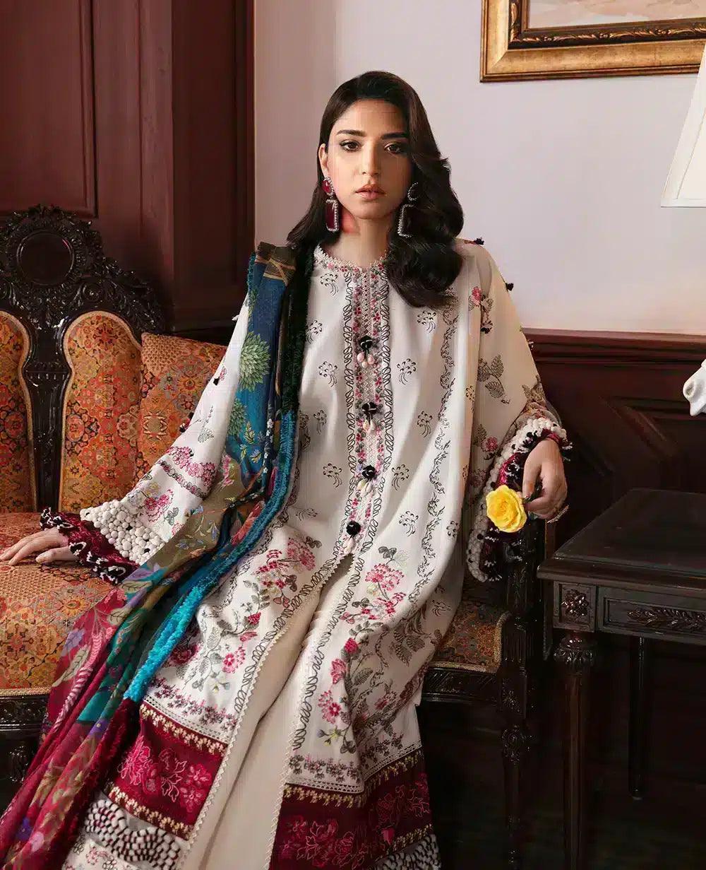 Republic Womenswear | Noemei Luxury Shawl 23 | NWU23-D8-B - Aqsa Fabrics
