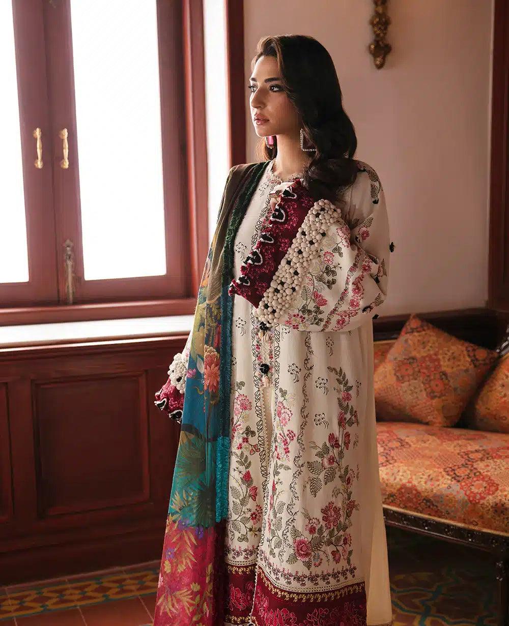 Republic Womenswear | Noemei Luxury Shawl 23 | NWU23-D8-B - Aqsa Fabrics