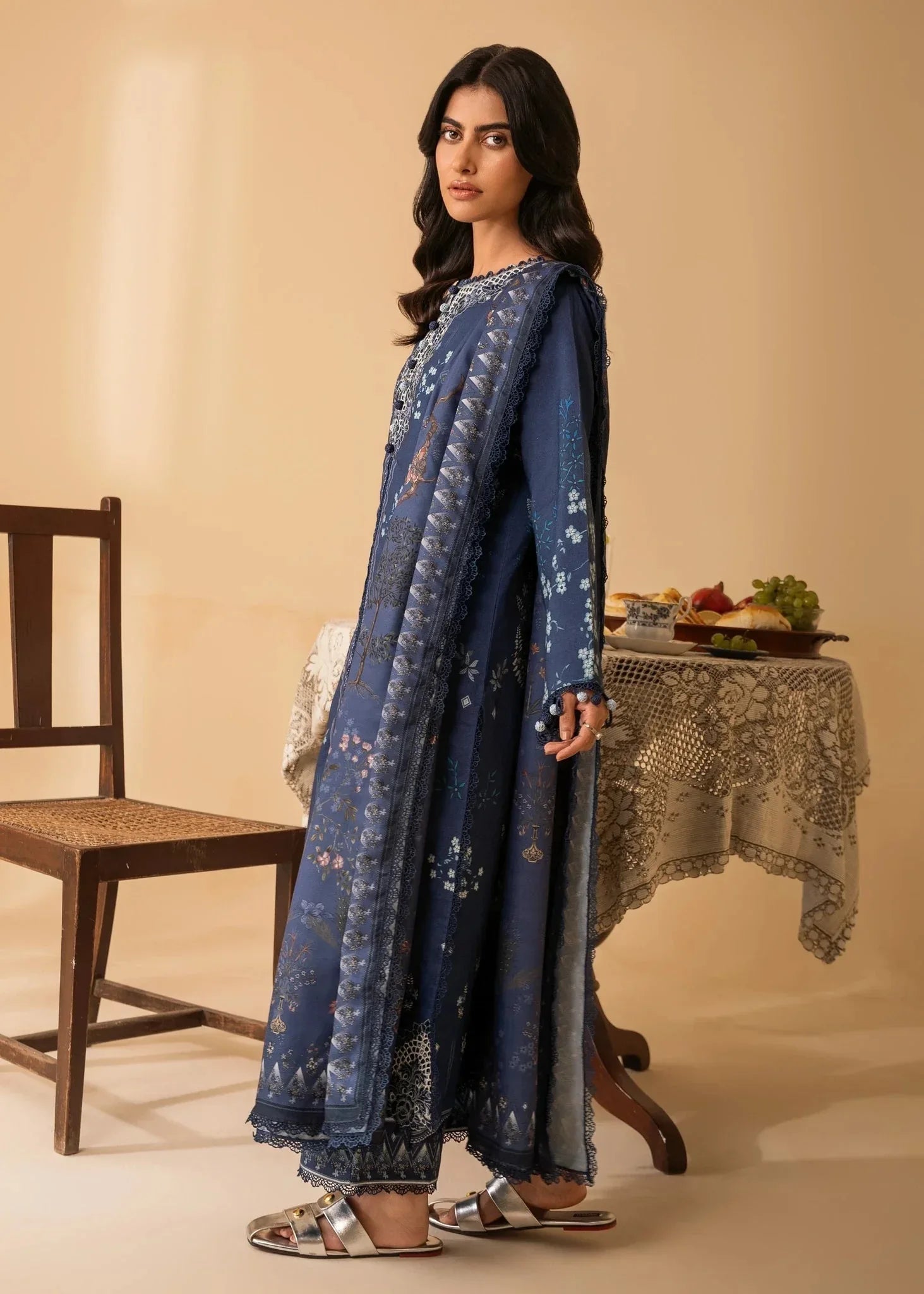 Nureh | Shades of Winter | LYRA (AZ-08) - Aqsa Fabrics