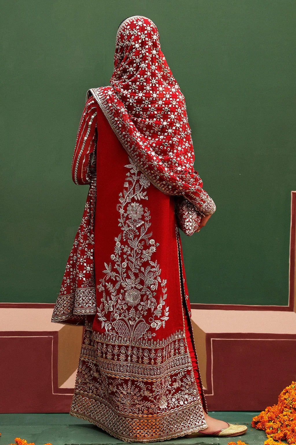 Afrozeh Shehnai Wedding Formal 3Pc Suit AFS-24-02 Nishat - Aqsa Fabrics