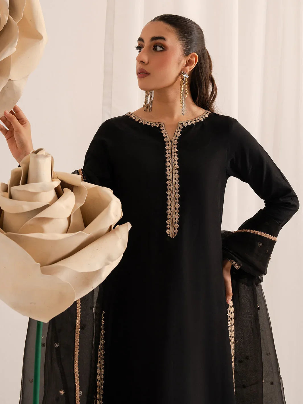 Izel | The Silk Chapter | Nocturne - Aqsa Fabrics