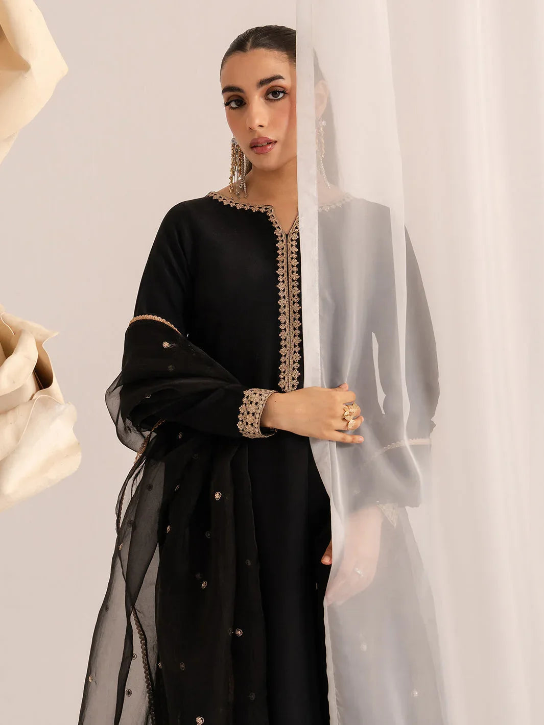 Izel | The Silk Chapter | Nocturne - Aqsa Fabrics