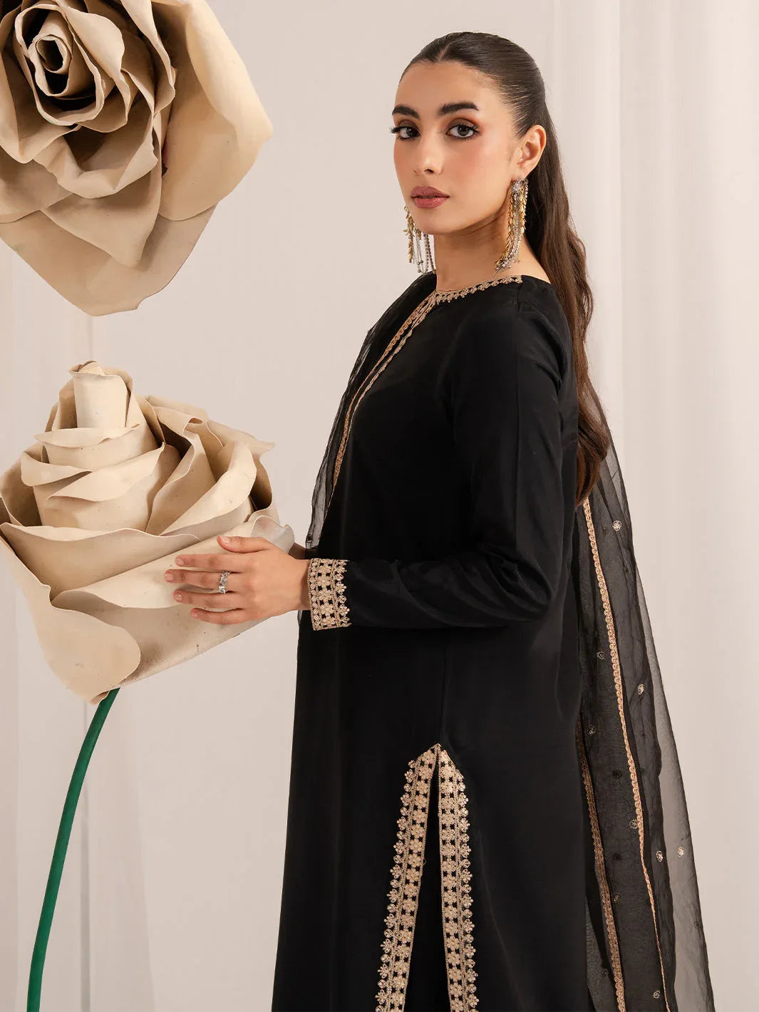 Izel | The Silk Chapter | Nocturne - Aqsa Fabrics