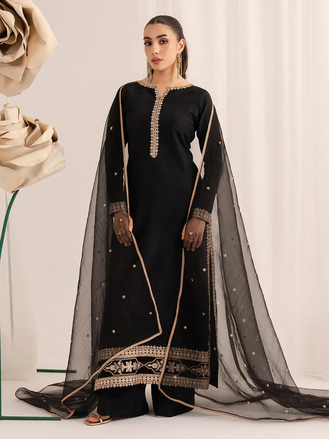 Izel | The Silk Chapter | Nocturne - Aqsa Fabrics