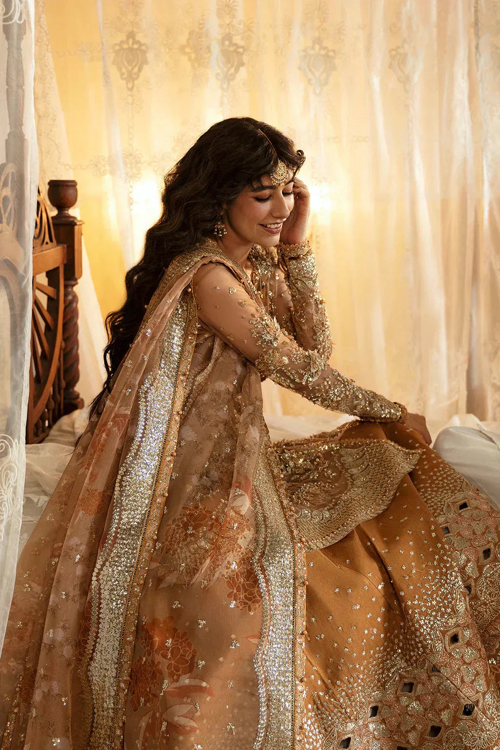 Hayat by Afrozeh Embroidered Net 3Pc Suit AFH-24-06 NOORAY - Aqsa Fabrics