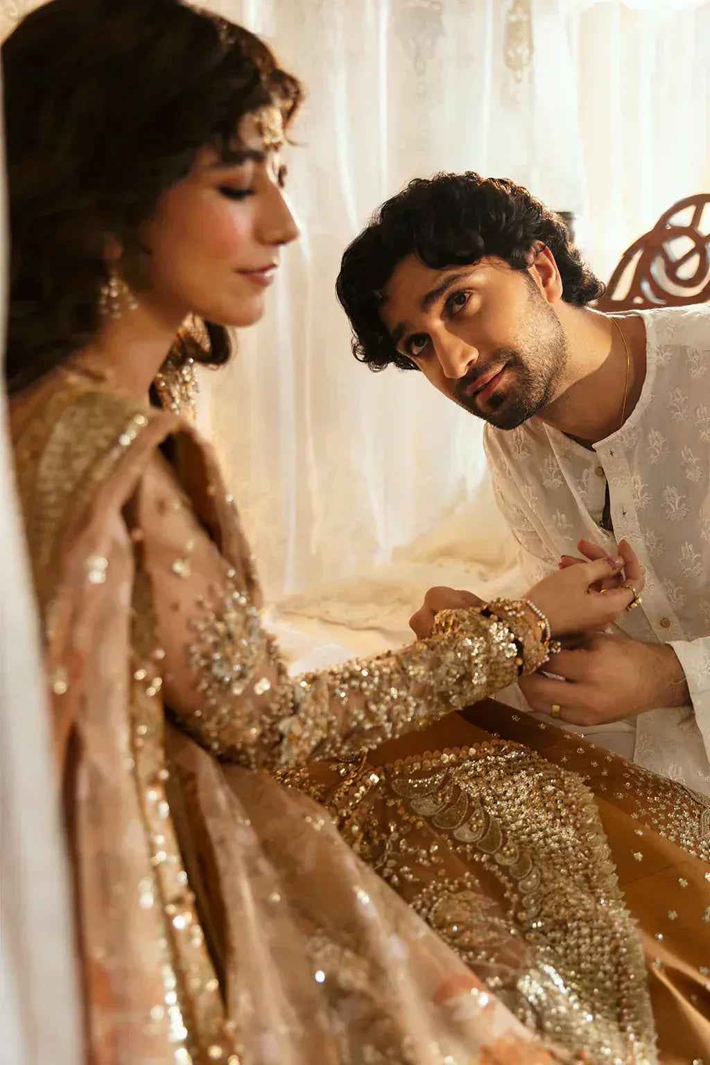 Hayat by Afrozeh Embroidered Net 3Pc Suit AFH-24-06 NOORAY - Aqsa Fabrics