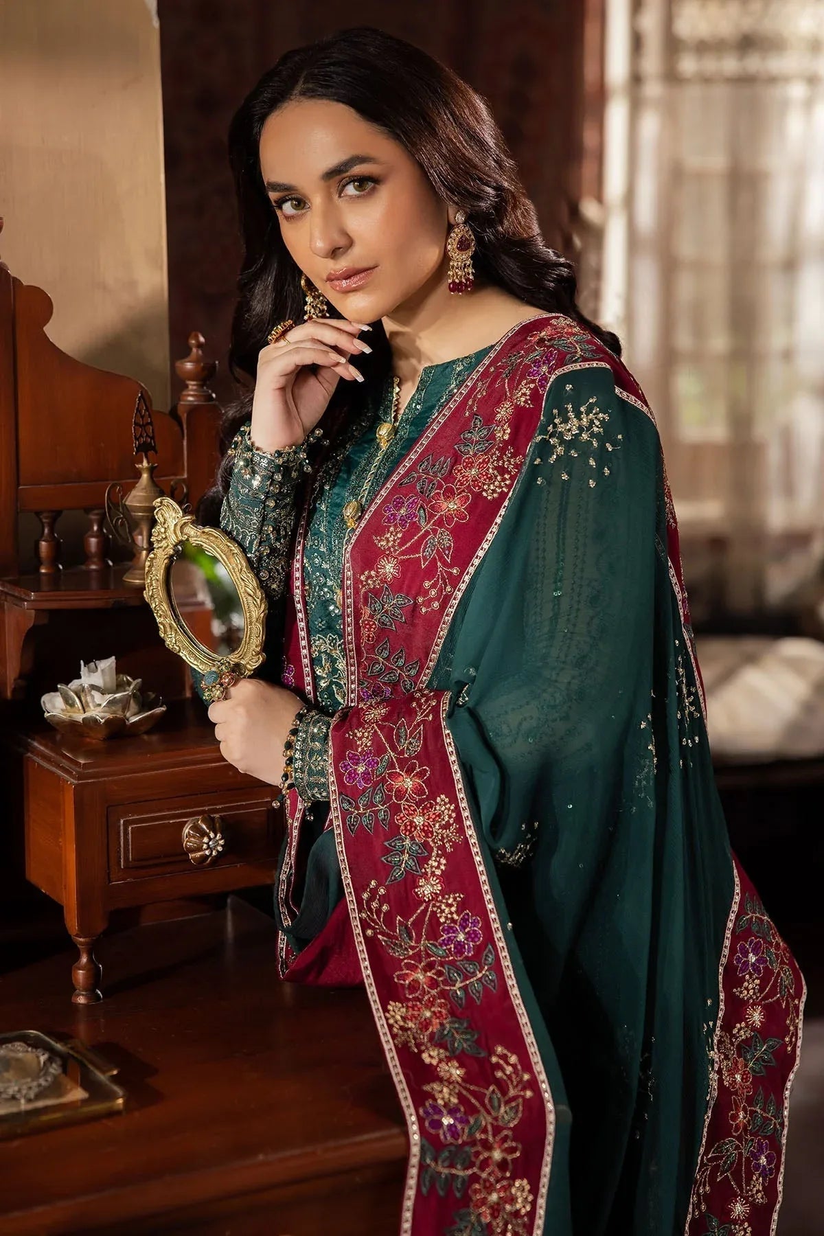 Nureh | Alfaaz Formals |  NL-74 MAHROO - Aqsa Fabrics