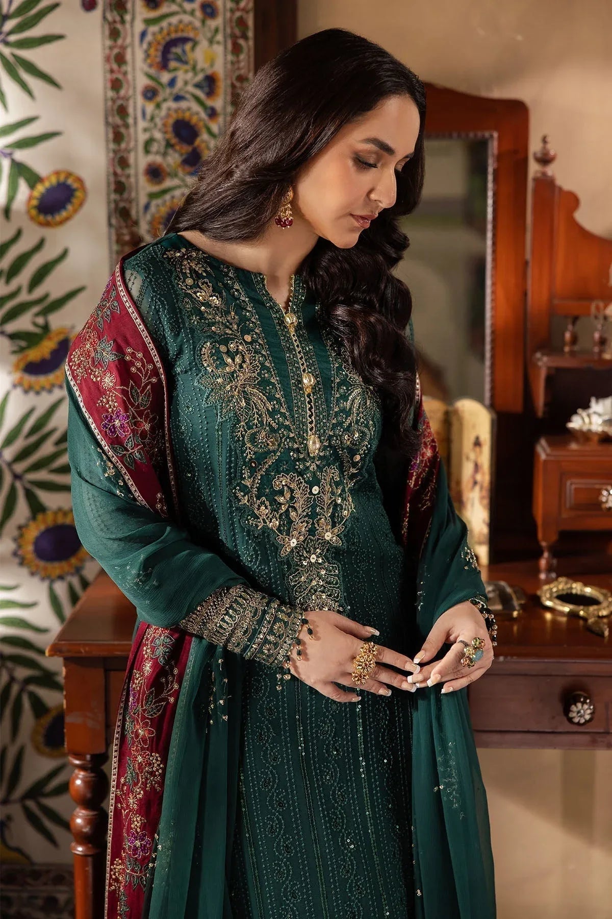 Nureh | Alfaaz Formals |  NL-74 MAHROO - Aqsa Fabrics