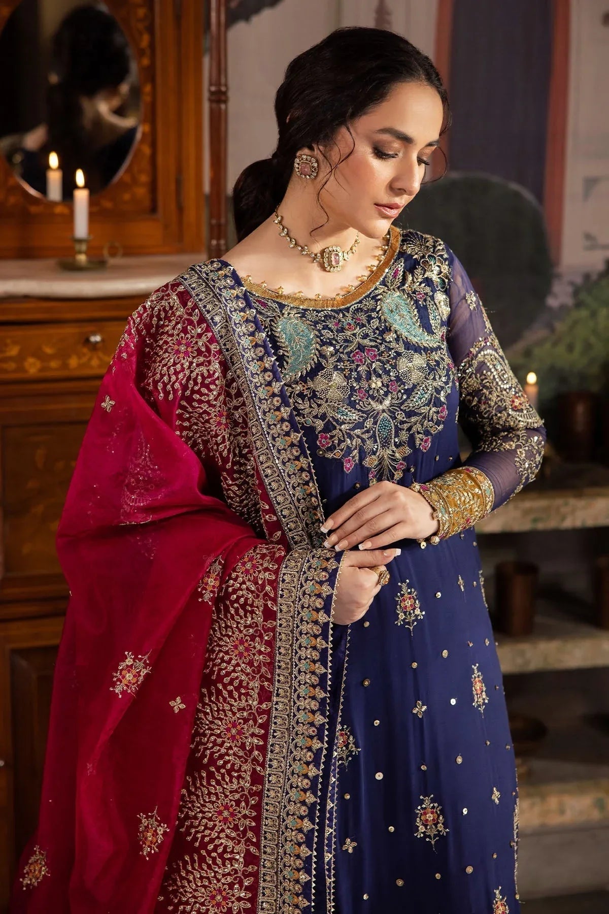 Nureh | Alfaaz Formals |  NL-75 JUGNI - Aqsa Fabrics
