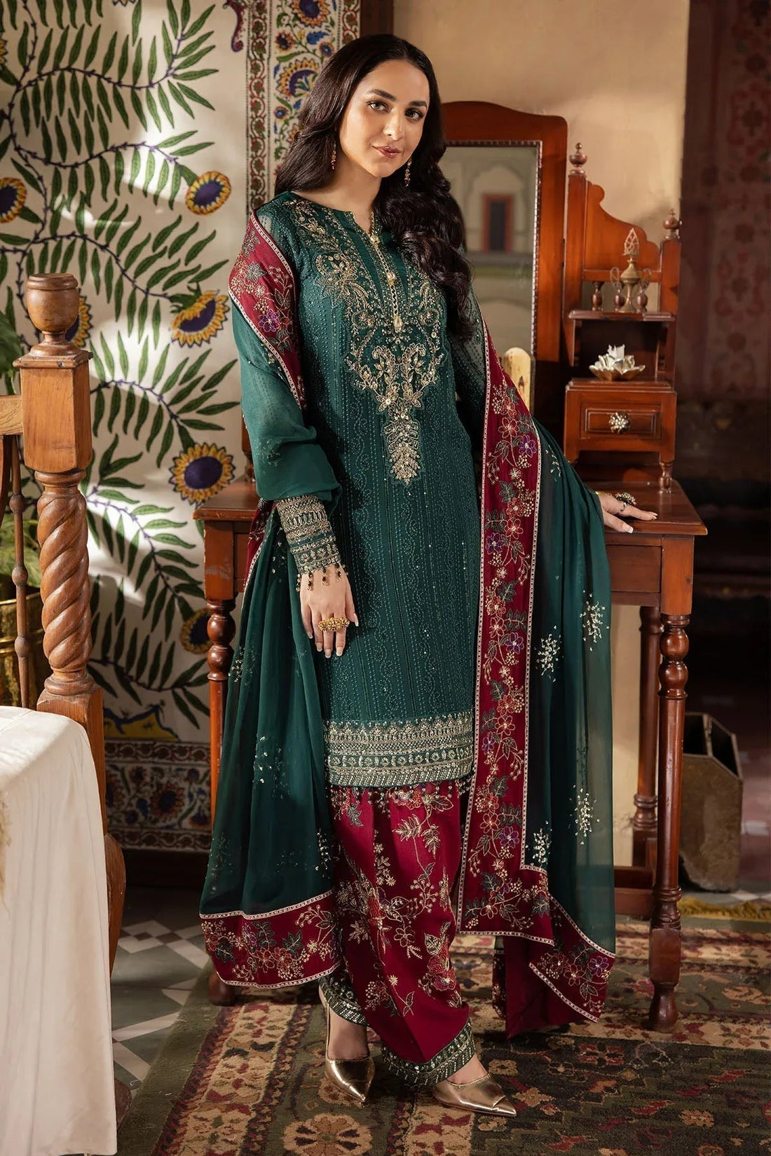 Nureh | Alfaaz Formals |  NL-74 MAHROO - Aqsa Fabrics