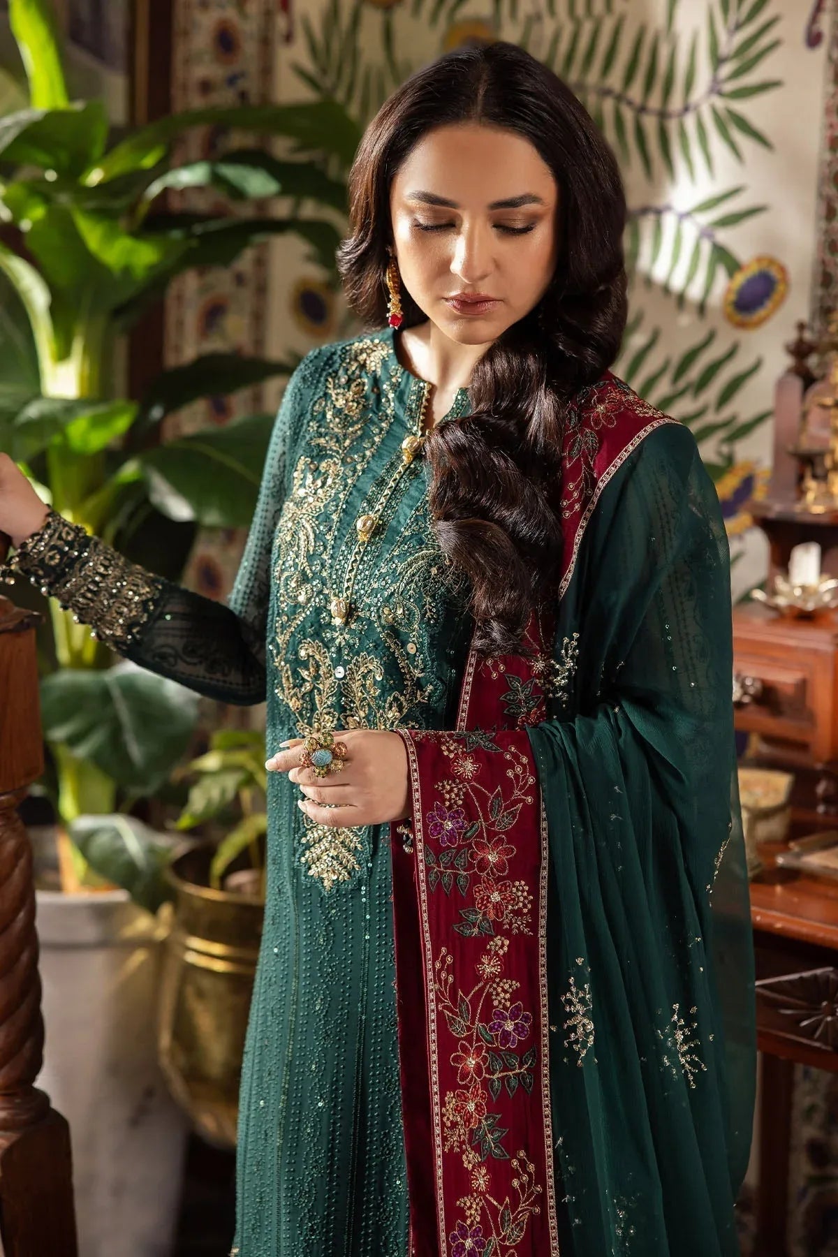 Nureh | Alfaaz Formals |  NL-74 MAHROO - Aqsa Fabrics