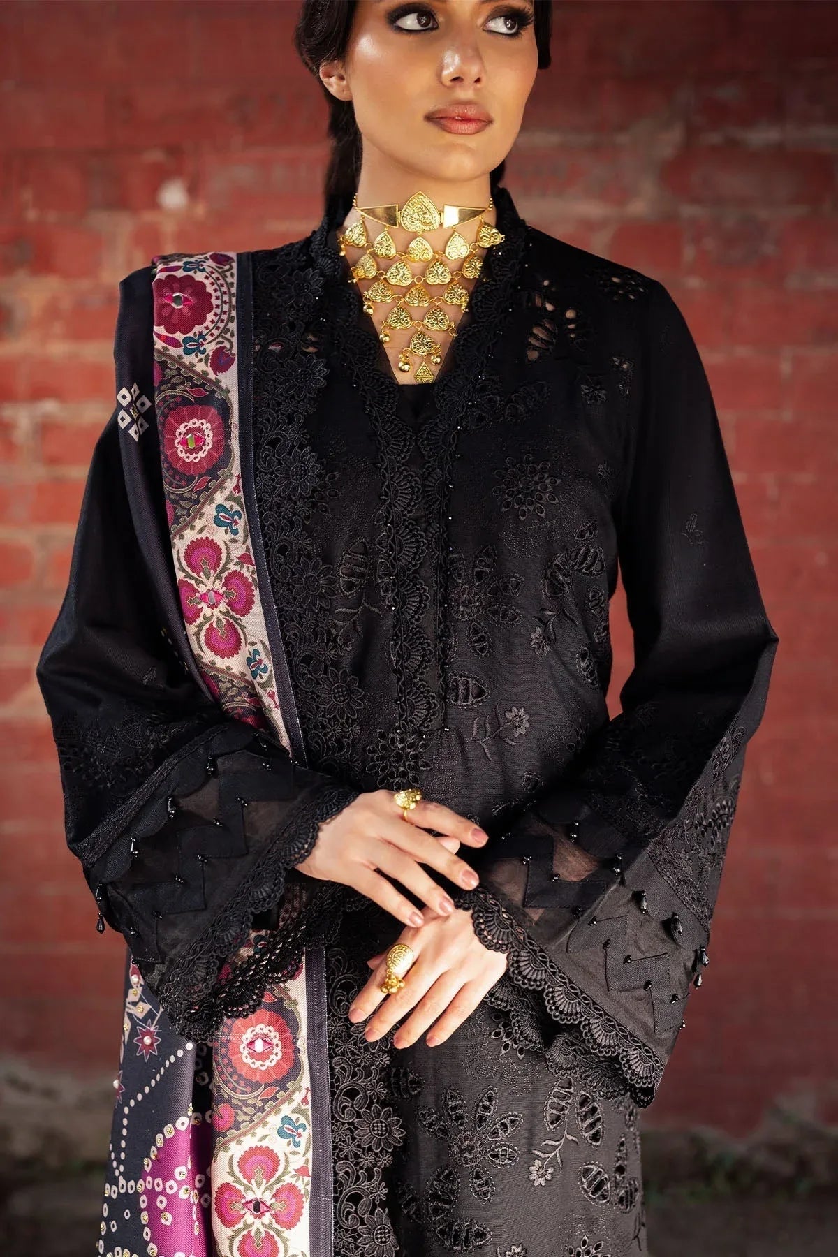 Nureh | Bazaar Winter 24 |  NE-115 - Aqsa Fabrics