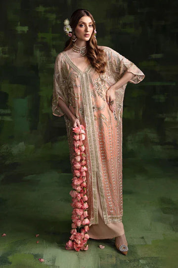Nureh | Wedding Formals 24 | Sheer Pink - Aqsa Fabrics