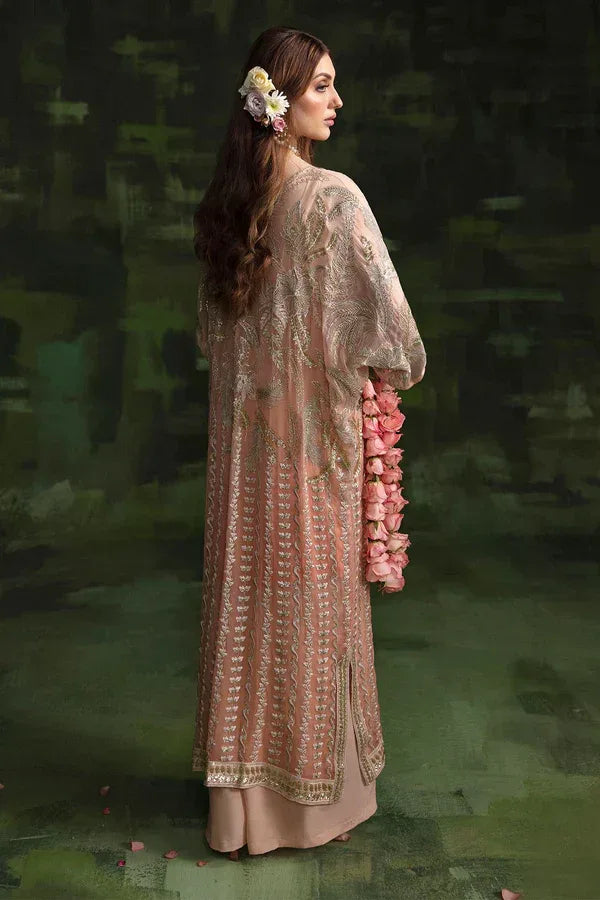 Nureh | Wedding Formals 24 | Sheer Pink - Aqsa Fabrics