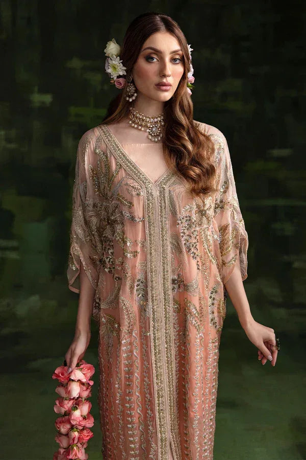 Nureh | Wedding Formals 24 | Sheer Pink - Aqsa Fabrics