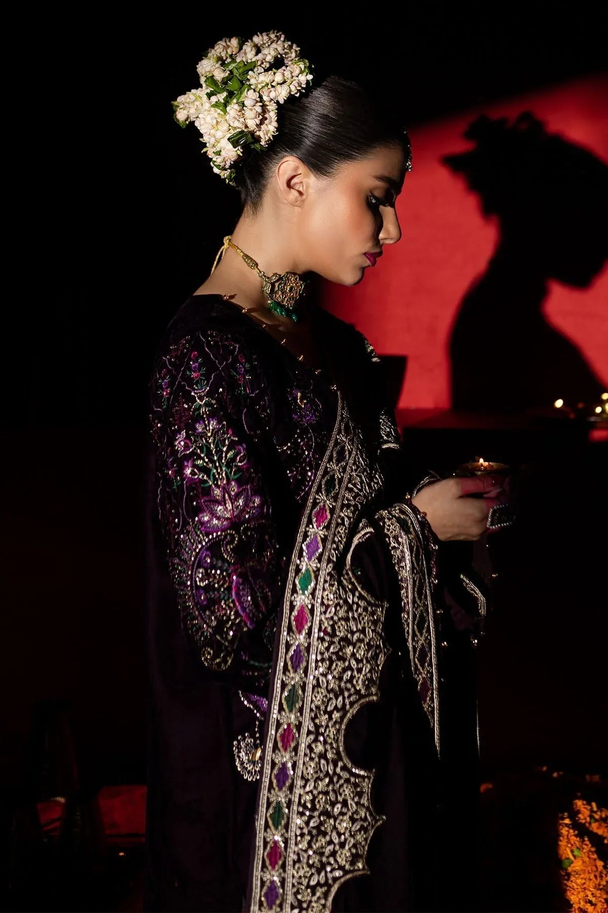 Nureh | Maya Velvet |  NW-91 - Aqsa Fabrics