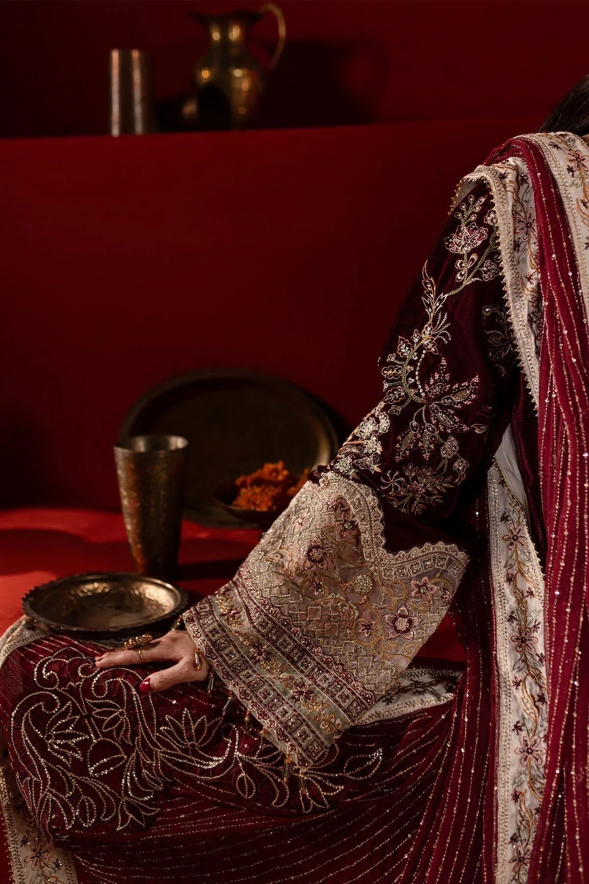 Nureh | Maya Velvet |  NW-89 - Aqsa Fabrics