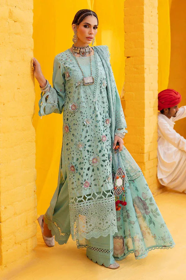 Nureh | Mela Luxury Lawn | NDS-102 - Aqsa Fabrics