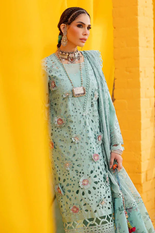 Nureh | Mela Luxury Lawn | NDS-102 - Aqsa Fabrics
