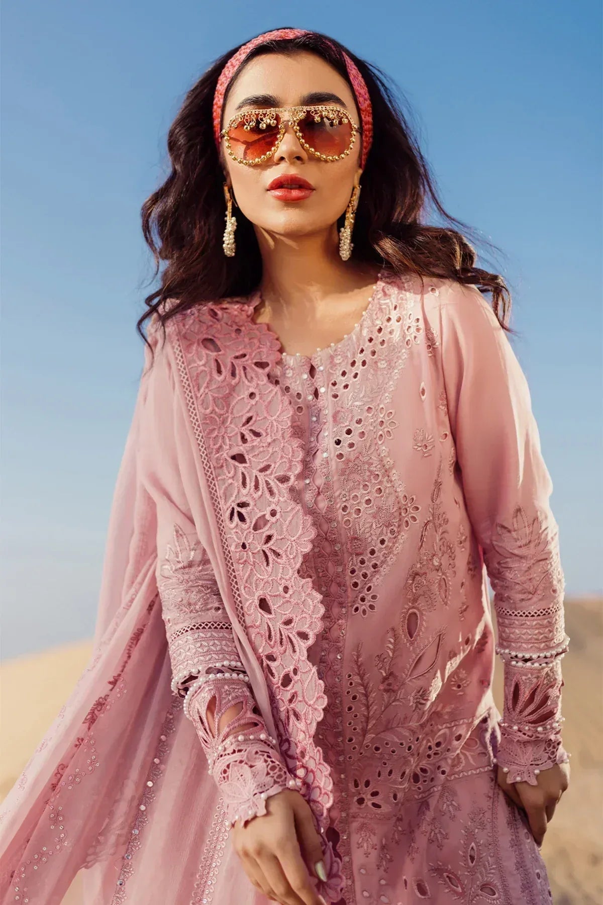 Nureh | Sehra Swiss Voil Lawn | CARNIVAL - NE-73 - Aqsa Fabrics
