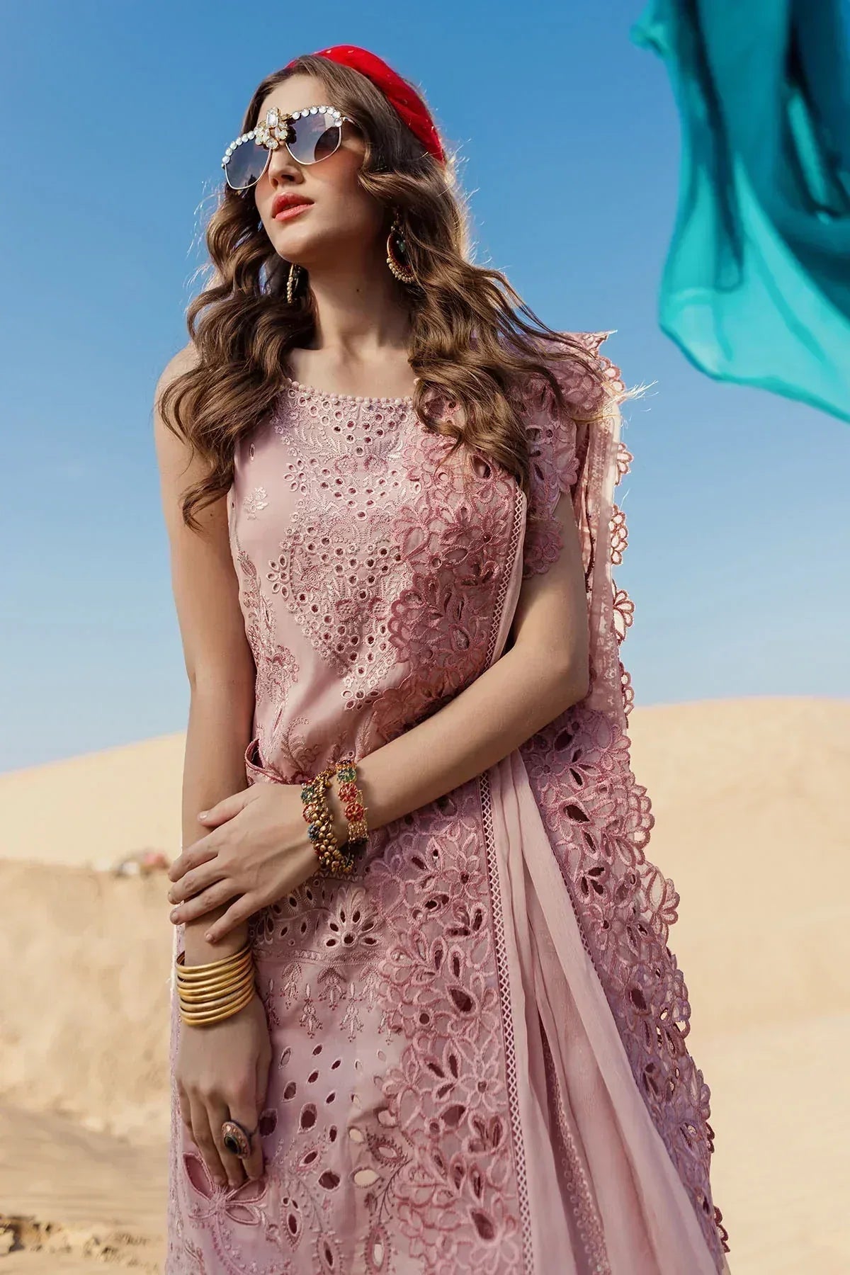Nureh | Sehra Swiss Voil Lawn | CARNIVAL - NE-73 - Aqsa Fabrics