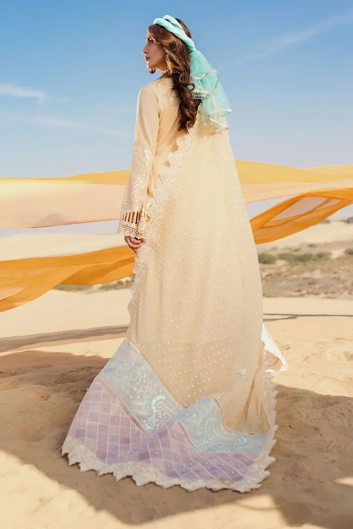Nureh | Sehra Swiss Voil Lawn | FEROCE - NE-74 - Aqsa Fabrics