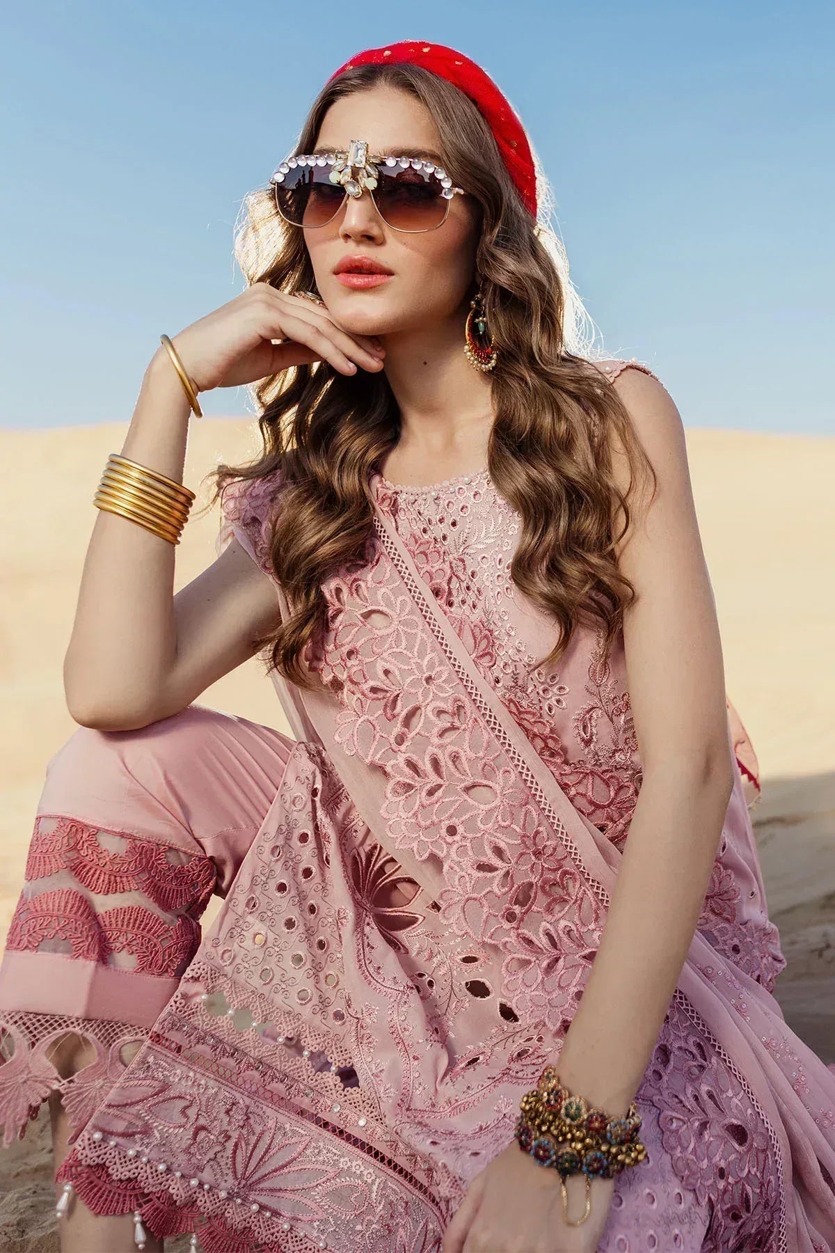 Nureh | Sehra Swiss Voil Lawn | CARNIVAL - NE-73 - Aqsa Fabrics